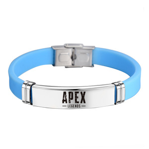 Cadeau promotionnel à impression personnalisée Bracelet religieux en silicone Bracelets en caoutchouc Bracelet en silicone <span class=keywords><strong>APEX</strong></span> <span class=keywords><strong>LEGEND</strong></span> en acier inoxydable pour hommes - Product Image 5