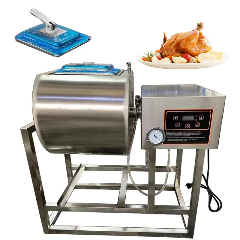 Stable operation equipment mixer machine vacuum salt meat massage mixer vacuum meat tumbler 70 lb