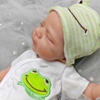 Produsen Boneka Bayi Reborn Silikon 12 Inci, Boneka Reborn Tidur Mata Tertutup Custom, Set Aksesoris Custom, Grosir Lintas Negara