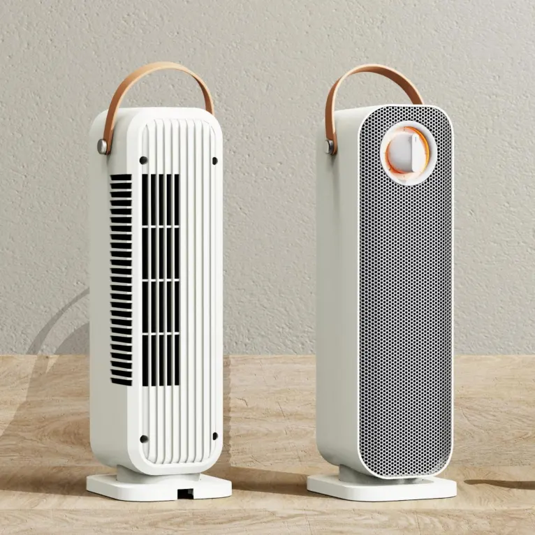 2023 Best Selling Space Oscillating Heater Fan Portable Electric PTC Heaters 2000W/1200W Personal Home Room Office Fan Heater