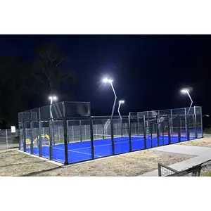 Panoramique Canchas De Padel Tennis Court, Nouveau Design Personnalisé, Vente Chaude, 2022