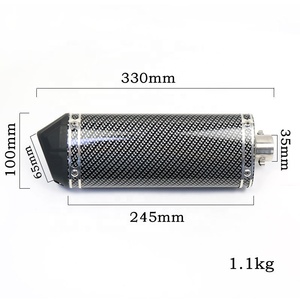 MOTERCROSS-Silenciador de motocicleta, abrazadera de tubo de escape, 50cc, 110cc, 125cc, Dirt Pit <span class=keywords><strong>Rro</strong></span>, Quad Bike ATV - Product Image 2