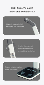Báscula Digital Inteligente para Uso Humano, Operada con Monedas, de Plástico y Acero Inoxidable, 2 en 1, con RS232, para Medir IMC, Peso y Altura, para Hogar y Salón - Product Image 6