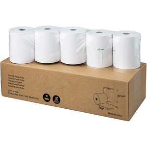 Chất lượng cao nhiệt tiền mặt đăng ký giấy cuộn cho máy POS lớp duy nhất Kích thước 80x80mm 57x40 80x60 80x80 80x88 80x90 - Product Image 2