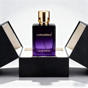 Botella de Perfume de Vidrio Personalizada en Oferta, Botella de Perfume Vacía de 50 ml y 100 ml, Forma Irregular Ámbar, con Caja - Product Image 5