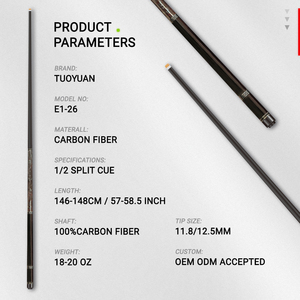 TuoYuan, best-seller, design magnifique, boîtes et tubes en carton personnalisables de taille standard pour billard et snooker, 2 pièces - Product Image 2