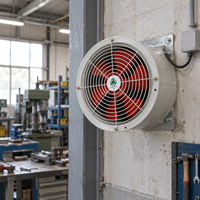 Ventilateurs axiaux industriels robustes, ventilateurs de conduit tubeaxiaux, boîtier en acier galvanisé pour les acheteurs MEP et OEM