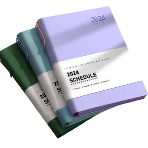 Bloom Daily Planners 2024-2025 A5 Planificador de día de Año Académico Agenda semanal mensual con pestañas Planificador de cuero de regalo