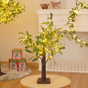 Luces LED para Árbol de Hojas de Olivo, Brillo Cálido, Decoración Navideña para el Hogar, Iluminación Interior para Paisajes FS-SD088 - Product Image 2