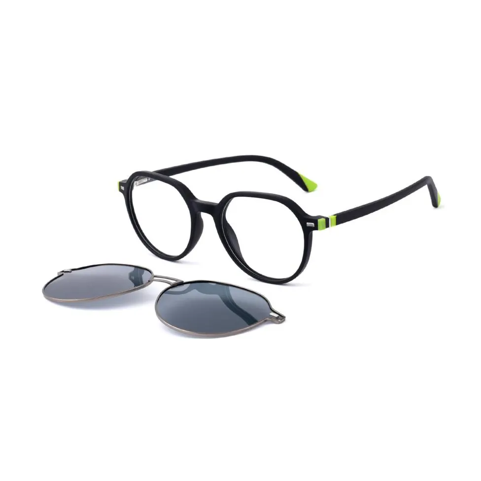 แว่นตาแม่เหล็กแบบคลิปหนีบแฟชั่นสำหรับผู้หญิงและผู้ชายแว่นกันแดดแบบคลิป TR90สำหรับกรอบแว่น gafas de SOL Tipo CLIP