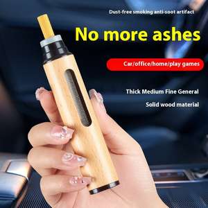Cendrier en bois portable-Cendrier à cigarettes de poche pour voiture, accessoire de fumer compact de voyage - Product Image 2