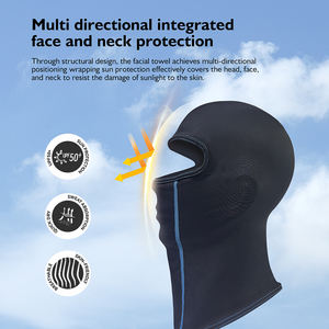 MOON อุปกรณ์คลุมศีรษะแบบออร์แกนิก ป้องกันแบคทีเรียและกลิ่น สำหรับทุกเพศ เหมาะสำหรับกิจกรรมกลางแจ้ง ใส่เล่นสกี ระบายอากาศได้ดี ใช้เป็นซับในหมวกกันน็อค ป้องกันใบหน้า และกันลม - Product Image 4