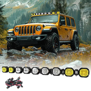 Nuova Barra Luminosa LED RGB DRL Modulare Personalizzata da 20/40/50 Pollici per Portapacchi, 6500 <span class=keywords><strong>Lumen</strong></span> per Veicoli 12V-24V, 4WD, SUV, Camion, Fuoristrada - Product Image 2