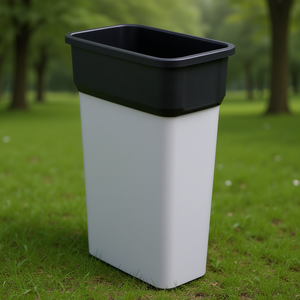 Cestino per la raccolta differenziata Ecosort 70 L grigio per uso ufficio - Product Image 3