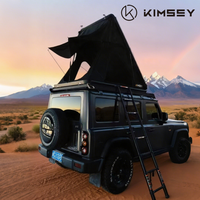 HW-001 KIMSEY Tente de toit tout-terrain en aluminium pour 2 personnes, imperméable, grand espace intérieur, fortement recommandée pour le camping en 4x4