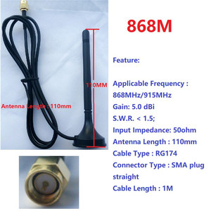 RT18A01 RS485 émetteur-récepteur <span class=keywords><strong>sans</strong></span> <span class=keywords><strong>fil</strong></span> 485 contrôle maître-esclave 433M 868M FSK Uhf Module <span class=keywords><strong>antenne</strong></span> à ventouse Extra 2% de réduction - Product Image 6