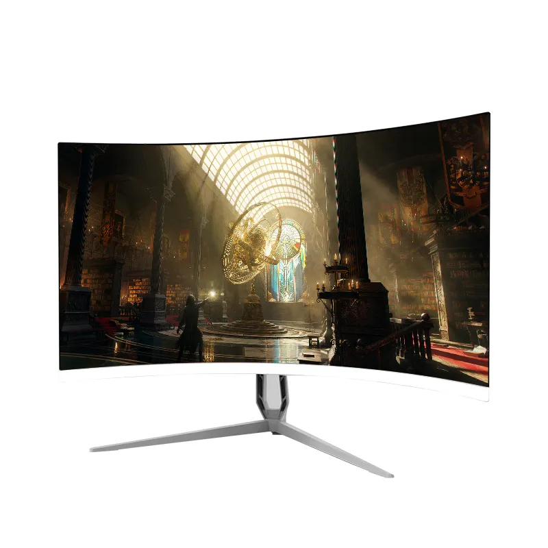 Lcd Oem High-Definition Curve 2800r 1080P 21.5 23.8 24 27 Inch Monitoren Pc Frameloze Computer Monitor Led Scherm Bureaublad