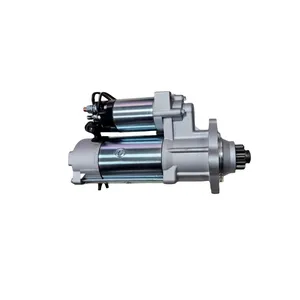 Hakiki 6CT8.3 7.8KW 24V marş motoru 5256984 kamyon Motor yedek parçaları 6CT ISLE Dongfeng Cummins ISLE Motor için QDJ2818