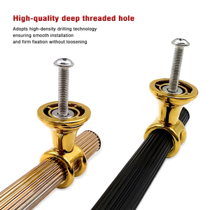 Multi Size Hole Space Cabinet Bar Handle Textured Aluminum <strong>Drawer</strong> Pull for Closet Dresser Storage Cabinet - Product Image 2