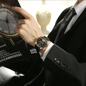 <span class=keywords><strong>Kinyued</strong></span> J012 <span class=keywords><strong>Montre</strong></span> Mécanique Prix d'Usine Homme, <span class=keywords><strong>Montre</strong></span>-Bracelet Automatique Tourbillon Luxe Mode Décontractée Design pour Hommes - Product Image 3