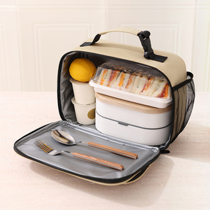 Sac isotherme en polyester de 6,3 L avec fermeture éclair pour le déjeuner scolaire, sac de transport thermique pour <span class=keywords><strong>repas</strong></span>, pour femmes et hommes - Product Image 4