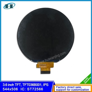 3.6 inç yuvarlak IPS <span class=keywords><strong>TFT</strong></span> <span class=keywords><strong>LCD</strong></span> ekran 544x506 <span class=keywords><strong>RGB</strong></span> 40 Pin | Özel dairesel ekran modülü gömülü çözüm üreticisi ST72566 - Product Image 6