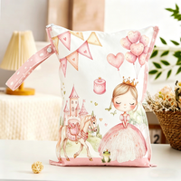 Sac à couches pour bébé en polyester, design personnalisé, avec fermeture éclair, lavable et 100% imperméable, grande capacité, pochette quotidienne pour enfants