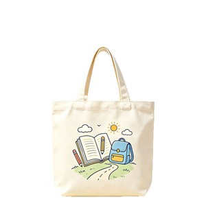 Sac fourre-tout en toile personnalisé Haoze avec logo imprimé, sac de rangement pour étudiants et usage professionnel - Product Image 2