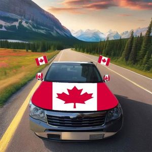 Bandera de ventana de coche con diseño personalizado para Canadá y todos los países, tela elástica, pancarta para capó de coche, cubierta de espejo retrovisor con bandera de Canadá - Product Image 3