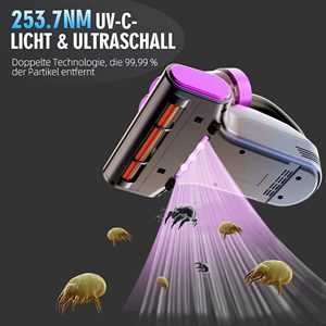 16000pa Handheld <b>Deep</b> Cleaning Vacuum Cleaner for <b>Bed</b> Mattresses Pillows Sofa <b>Sheet</b> Carpets - Product Image 4