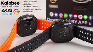 Montre connectée Android SK88 5G avec carte SIM, 3+32 Go, batterie 780 mAh, écran AMOLED, caméra <span class=keywords><strong>2</strong></span> millions de pixels, montre connectée sportive ronde - Product Image 4