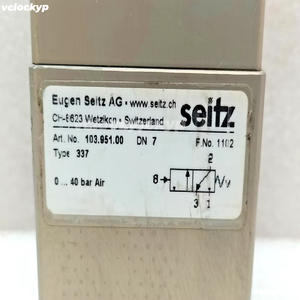 Vanne solénoïde pneumatique EUGEN SEITZ 103.951.00 DN7 TYPE.337 - Product Image 2