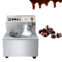 Machine de trempe au chocolat commerciale petite machine de revêtement d'enrobage de moule automatique 8kg 15kg 30kg