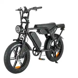 Off Road Electric Bike Electric Bicycle Full Suspension 20"*4.0 Fat Tire Ebike 250W 750W 1000W Motor E Bike Fatbike V8 H9