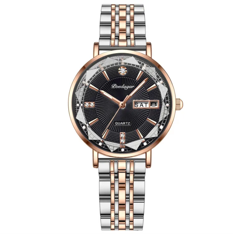 Women watch New Fashion Wristwatch POEDAGAR 3013 Simple Rose Gold Watch Waterproof Luminous Lady Watches