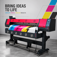 Usine directe 1.9m imprimante à jet d'encre automatique traceur Machine pour tissu Polyester 1 an de garantie solvant