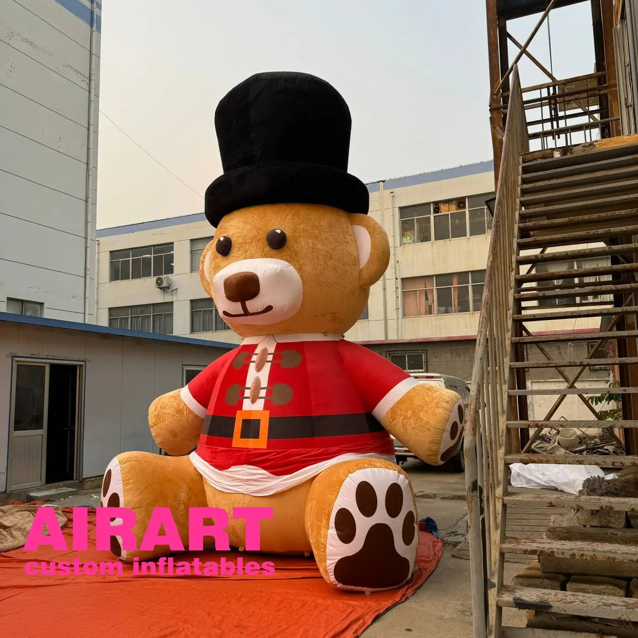 לפוצץ את צעצוע לחג המולד מתנפחים דוב צעצוע עבור מרכז העיר מרכז העיר קישוט