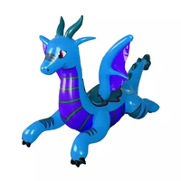 Usine personnalisée Fun Squeaky Rideable Pvc Gonflable Dessin Animé Dragon Jouet