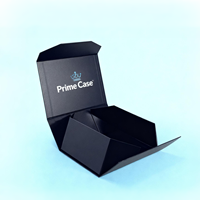 Boîte cadeau en papier avec couvercle magnétique pliable personnalisé et fenêtre transparente