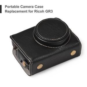 กระเป๋ากล้องแบบพกพาหนังสังเคราะห์พร้อมสายสะพายไหล่สำหรับกล้องริโก้ <span class=keywords><strong>GR3</strong></span> GR III/ GR3X - Product Image 6