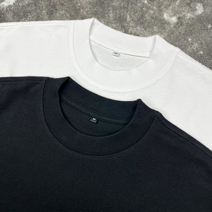 เสื้อยืดทรงหลวมไหล่ตก ผ้าคอตตอนพรีเมียม 100% สำหรับผู้ชาย ไซส์ใหญ่ ทรงบ็อกซี่  ผลิตโดยผู้ผลิตเสื้อยืดแบบเรียบ - Product Image 3