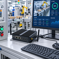 Mini PC industriel EGLOBAL 4 cœurs avec processeur Intel N-series N100, équipement RJ45 Giga LAN, SSD préinstallé, Windows 8/10/Linux