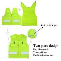 Gilet de travail rouge pour hommes et femmes, veste sans manches pour secours d'urgence, sécurité extérieure, vêtements de travail décontractés haute visibilité