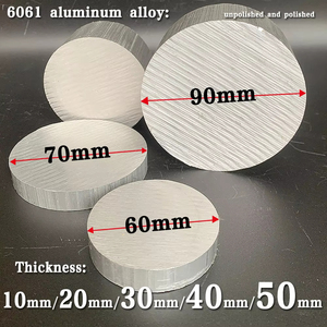 6061 고품질 합금 고체 원형 막대, 직경 60mm 70mm 80mm 90mm 두께 10mm, 20mm, 30mm, 40mm, 50mm - Product Image 3