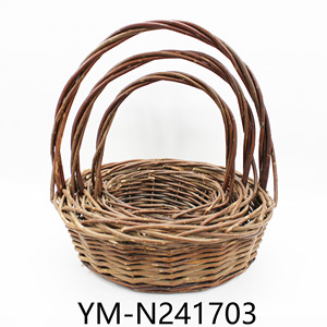 Willow Laundry <strong>Basket</strong> High Popularity New Handmade Weave Wicker <strong>Gift</strong> <strong>Hamper</strong> Picnic <strong>Basket</strong> for Storage - Product Image 3