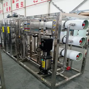 Máquina de desalinação de água de 3 toneladas, purificador de osmose reverso, equipamento de produção de água pura