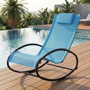 Sillón reclinable para piscina, jardín, patio, playa, chaise, resistente a la intemperie, aleación de aluminio ajustable, tumbona para exteriores - Product Image 4