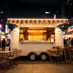 Outdoor Restaurant Food Concession Trailer Van Food Truck Camiones De Comida Mobile Food Cart With Wheels - Product Image 5
