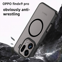 Luxe Mat Transparent Clair Magnétique OPPO Findx9 Pro Cas Dur Antichoc Couverture Arrière pour Téléphones Mobiles housse