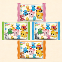 Sachet en plastique thermoscellable imprimé sur mesure avec motif de dessin animé pour l'emballage de bonbons, biscuits, chocolats et autres collations pour enfants